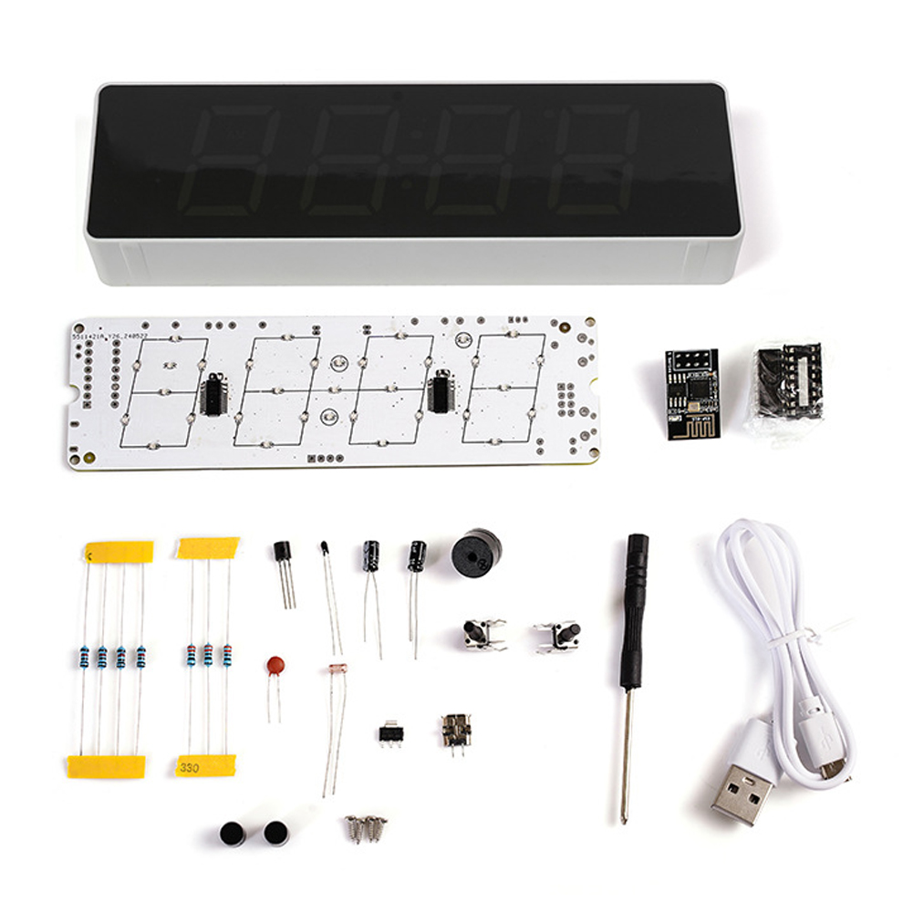 Diy Electronics Watch - ESP8266 IoT Colorful WiFi Clock Kit