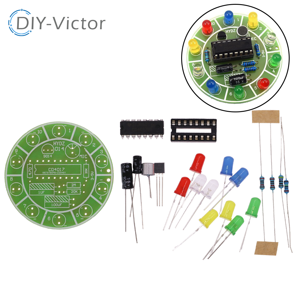 Diy Electronics News - 1/5/10 PCS CD4017 colorful voice control