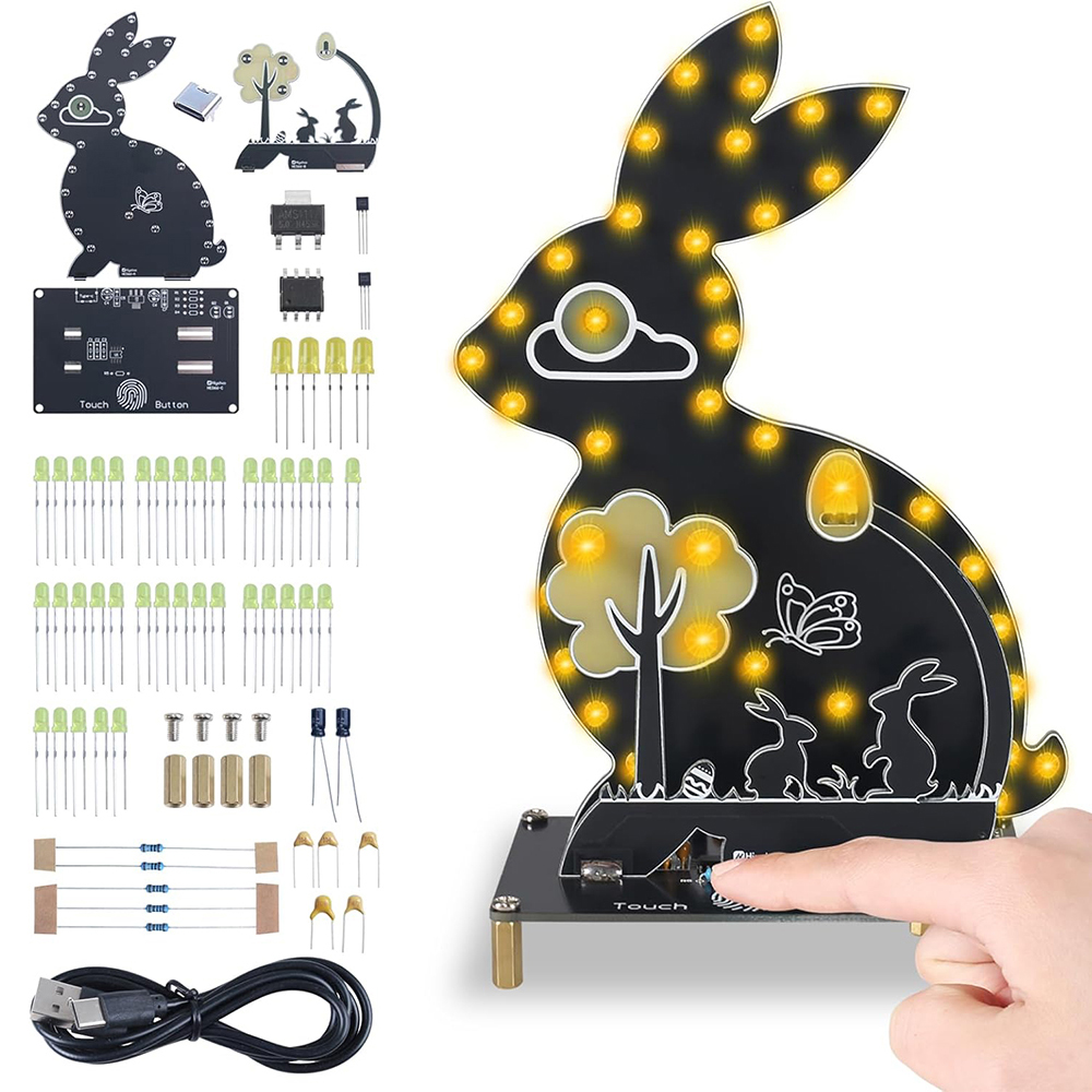 Diy Electronics Kits For Beginners - DIY Rabbit Soldering Practice Kit Electronic