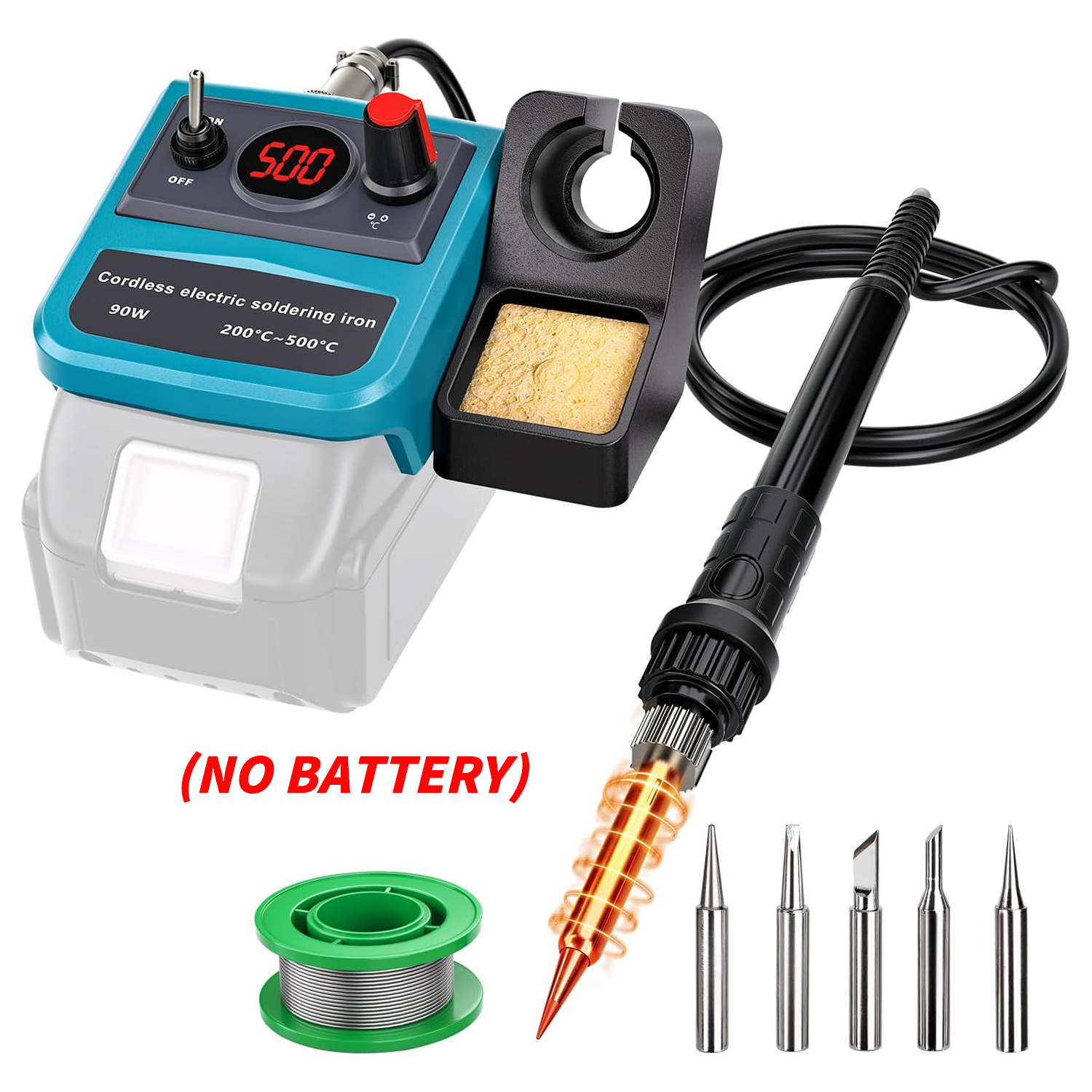Diy Electronics Power Supply - 90W LED Digital Cordless Soldering Iron