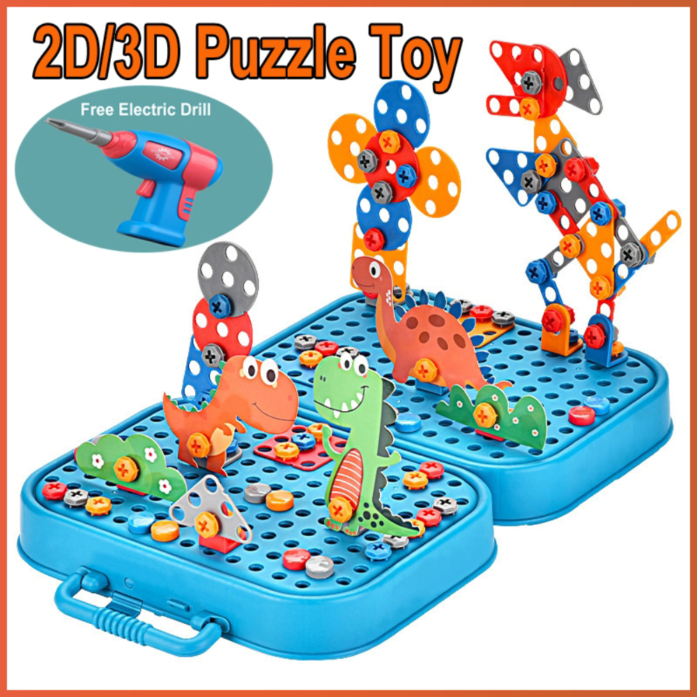 Diy Electronics Kids - 450Pcs Kids STEM Drill Set Creative