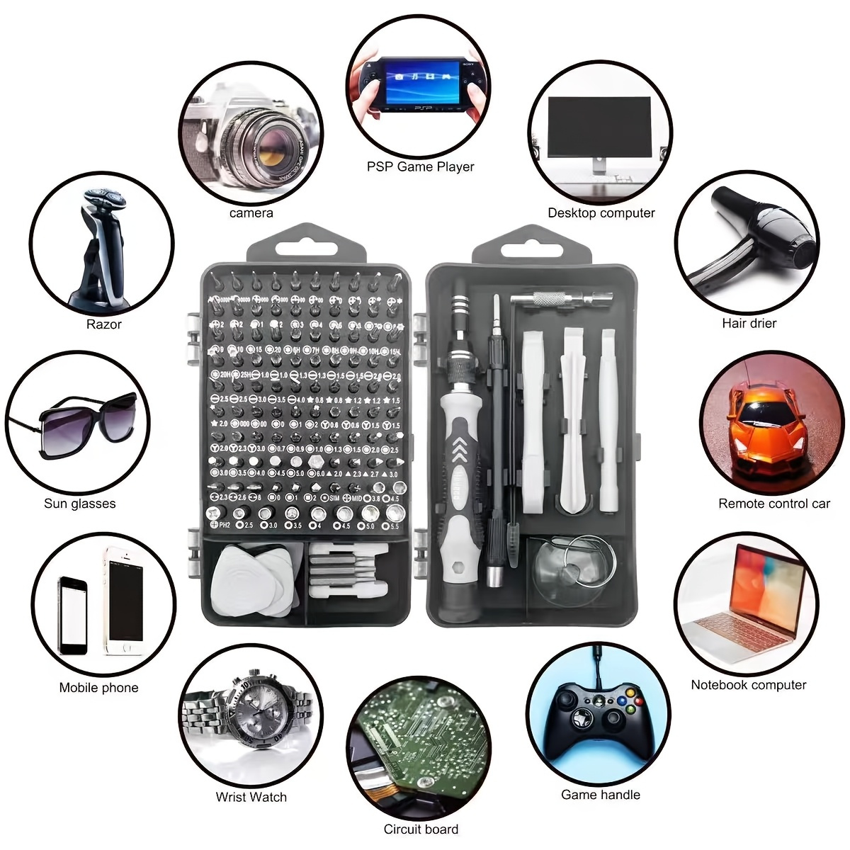 115in1 Screwdriver Bit Set, Hi - Diy Home Electronics Projects のレビューと価格