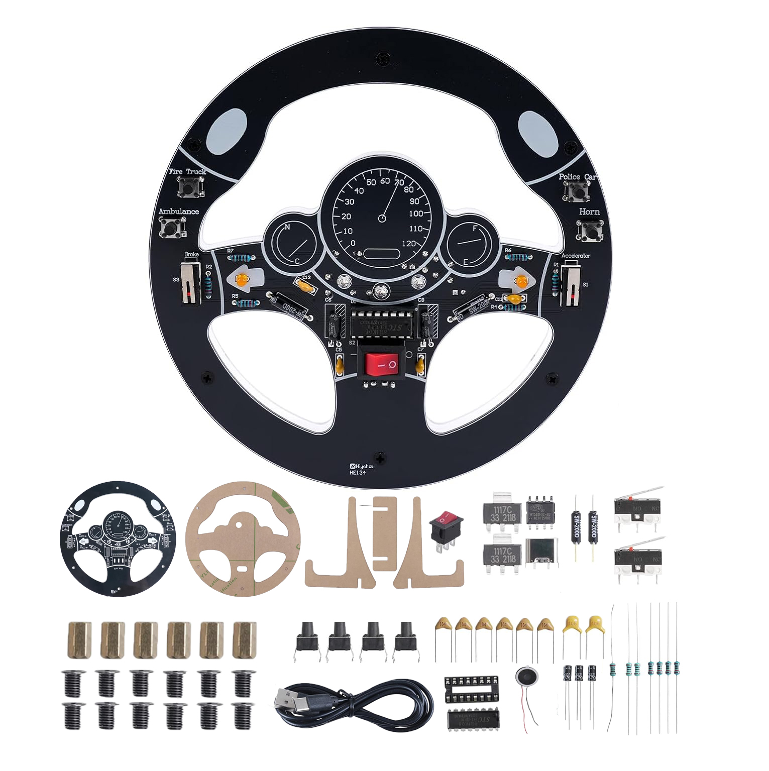 Car Steering Wheel DIY Solderi - Diy Electronics Kits For Adults のレビューと価格