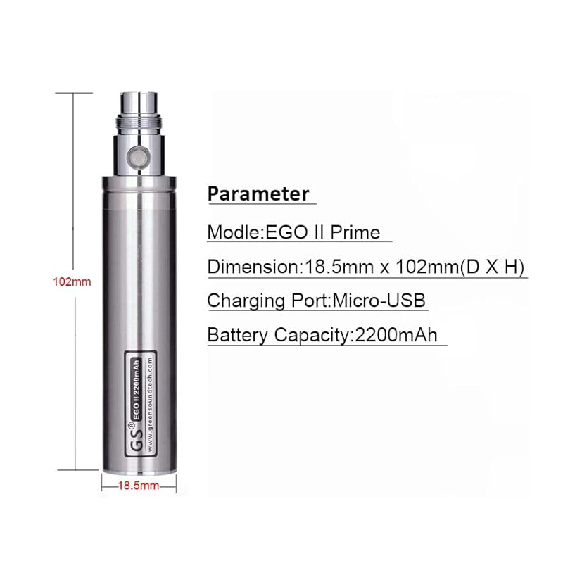 GS eGo II Prime Passthrough 22 - Diy Vape Electronics のレビューと価格