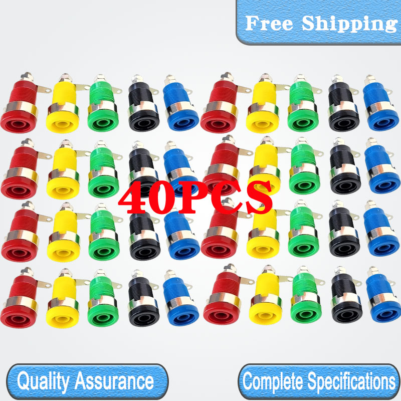 40PCS 4mm 32A Banana Socket Te - Diy Home Electronics Projects のレビューと価格