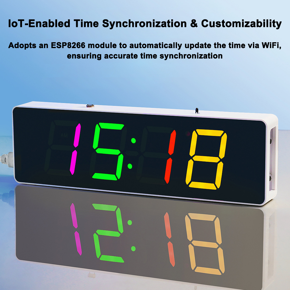 ESP8266 IoT Colorful WiFi Cloc - Diy Electronics Watch のレビューと価格