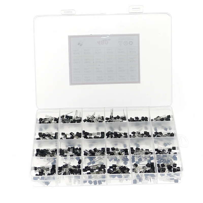 480Pcs 24Types NPN PNP Transis - Mosfet Transistor Set のレビューと価格