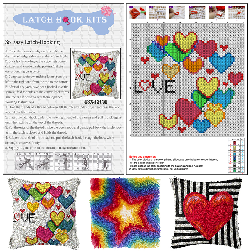 large Latch hook kits Rug with - Diy Electronics Kits For Adults のレビューと価格