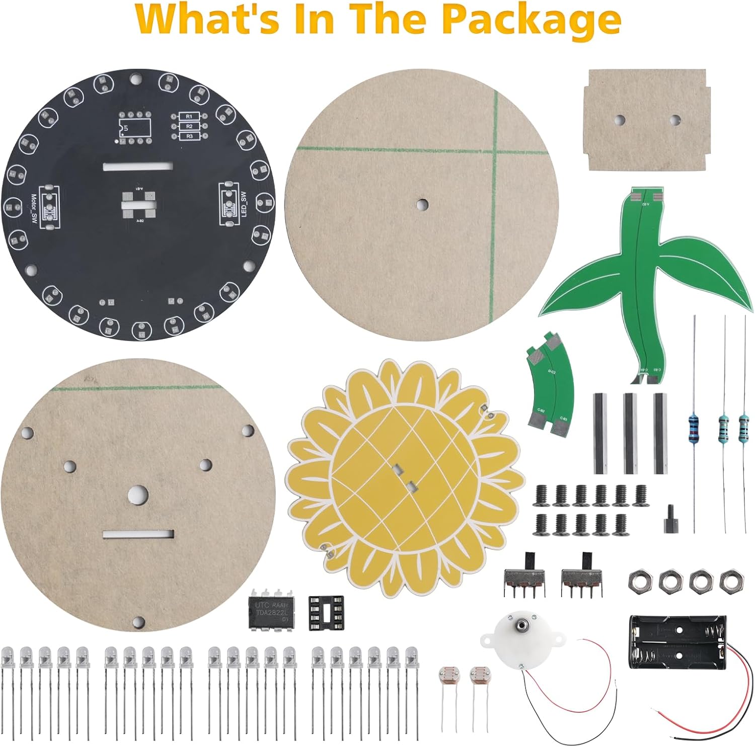 Light Chasing Sunflower Solder - Diy Electronics Kits For Adults のレビューと価格