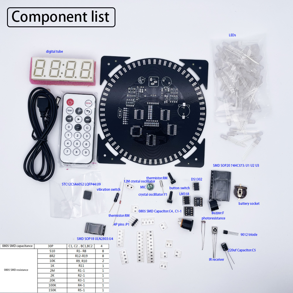 DIY electronic clock kit 14.5* - Diy Electronics Kits For Adults のレビューと価格