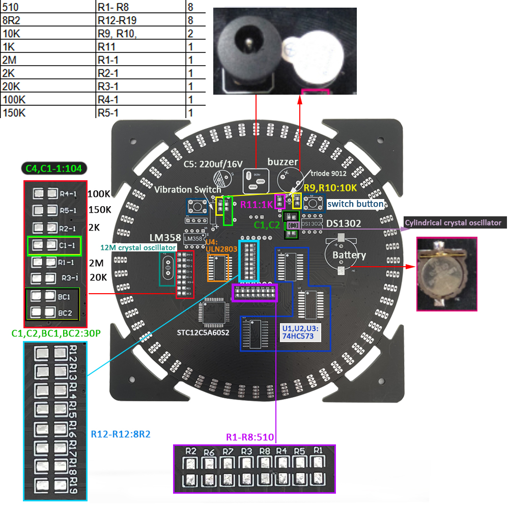 DIY electronic clock kit 14.5* - Diy Electronics Kits For Adults のレビューと価格