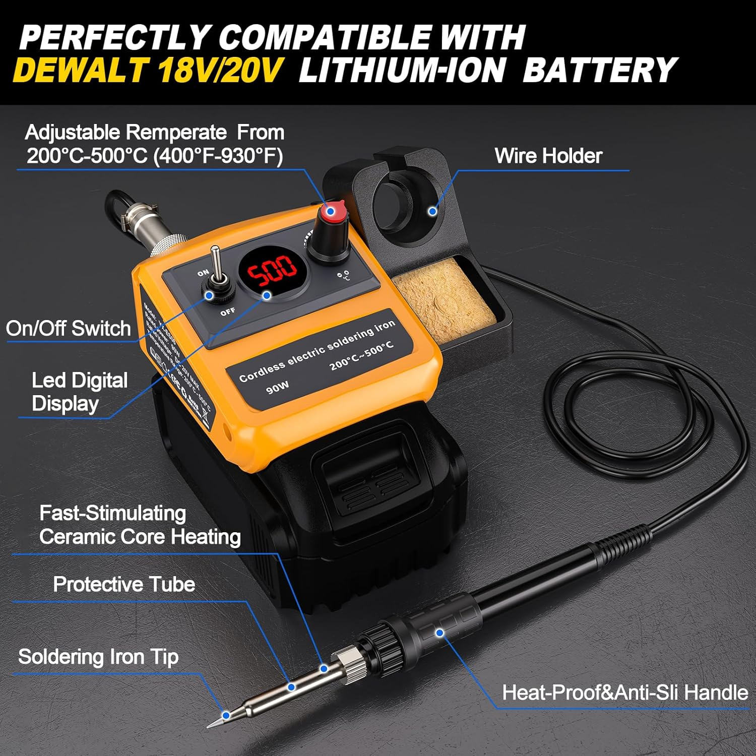 NEW Cordless Soldering Iron fo - Diy Electronics Power Supply のレビューと価格