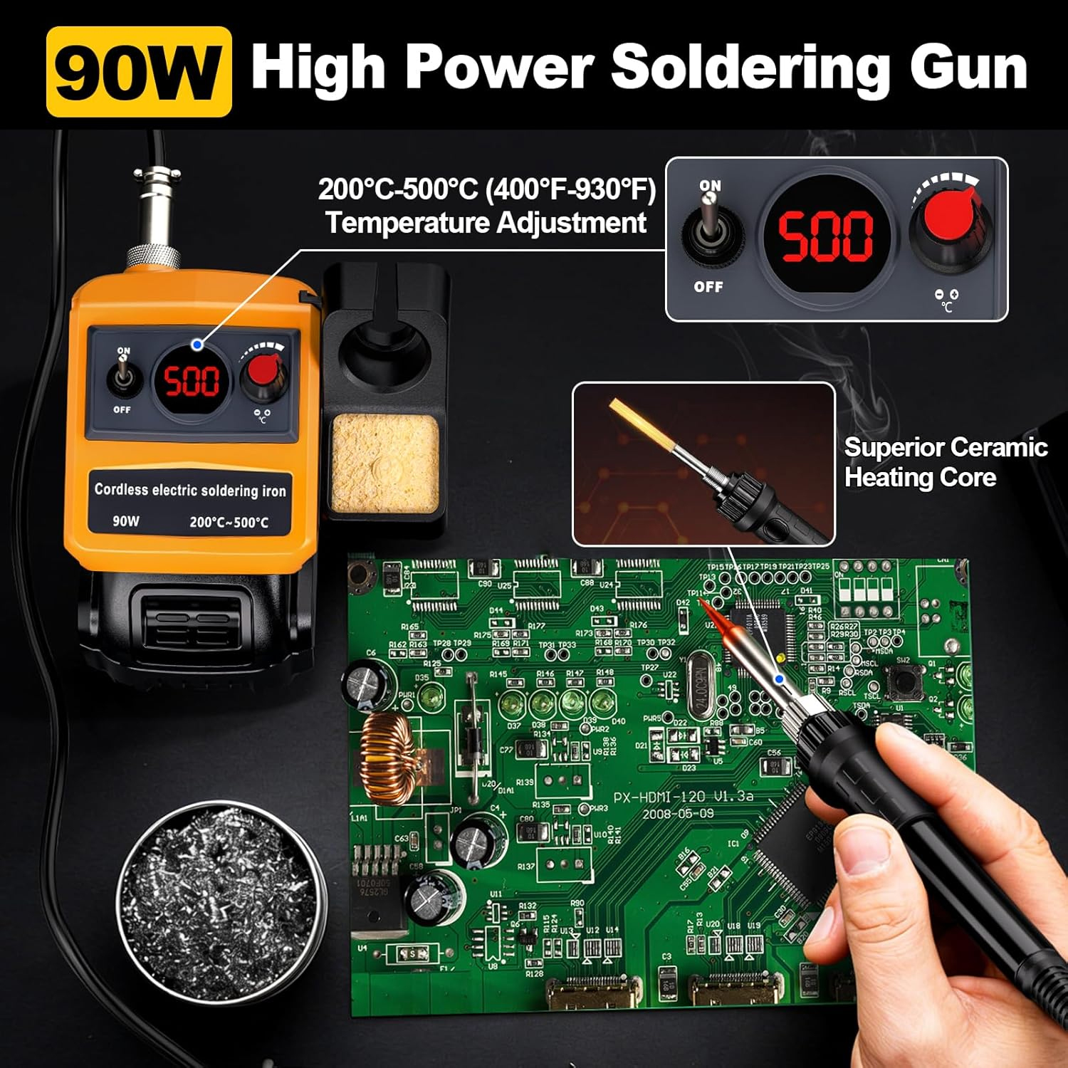 NEW Cordless Soldering Iron fo - Diy Electronics Power Supply のレビューと価格