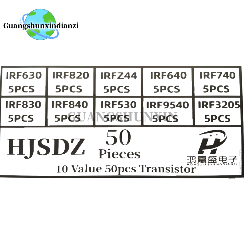 50pcs 10 Types Mosfet Transist - Mosfet Transistor Set のレビューと価格