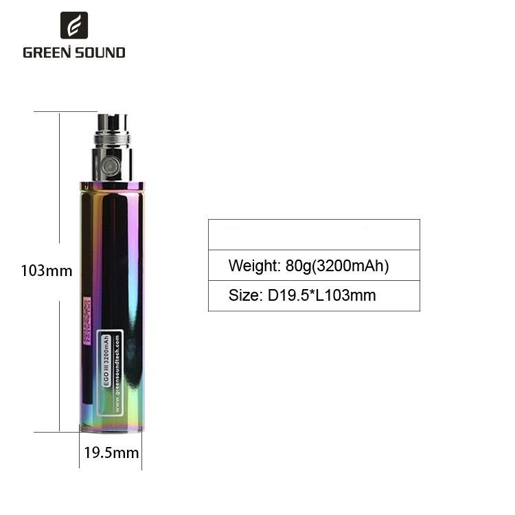 GS Ego 3 III 3200mAh Battery V - Diy Vape Electronics のレビューと価格