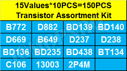 150PCS TO-126 Transistor Assor - Mosfet Transistor Set のレビューと価格