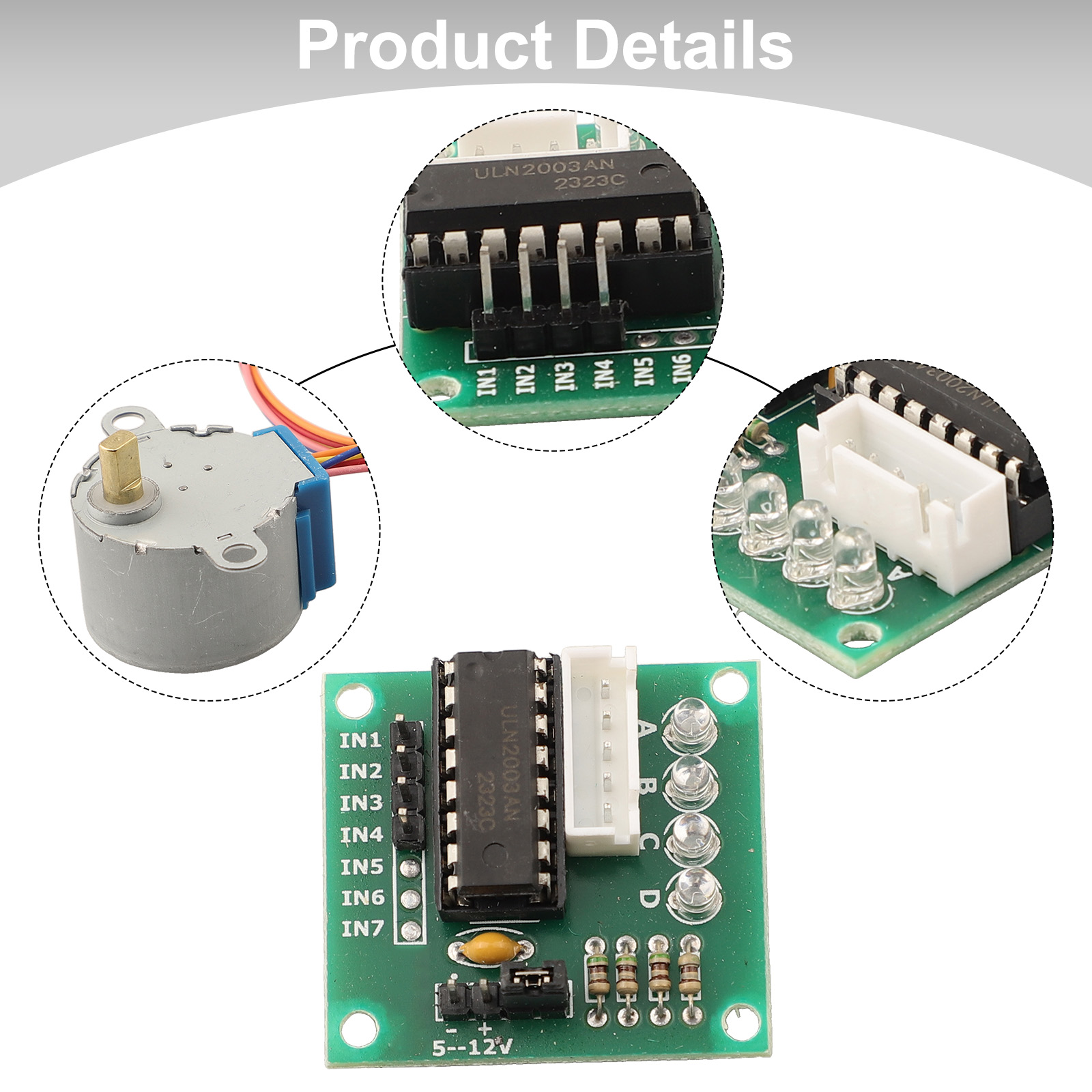 5V 4 Phase Geared Stepper Moto - Stepper Motor 28Byj のレビューと価格