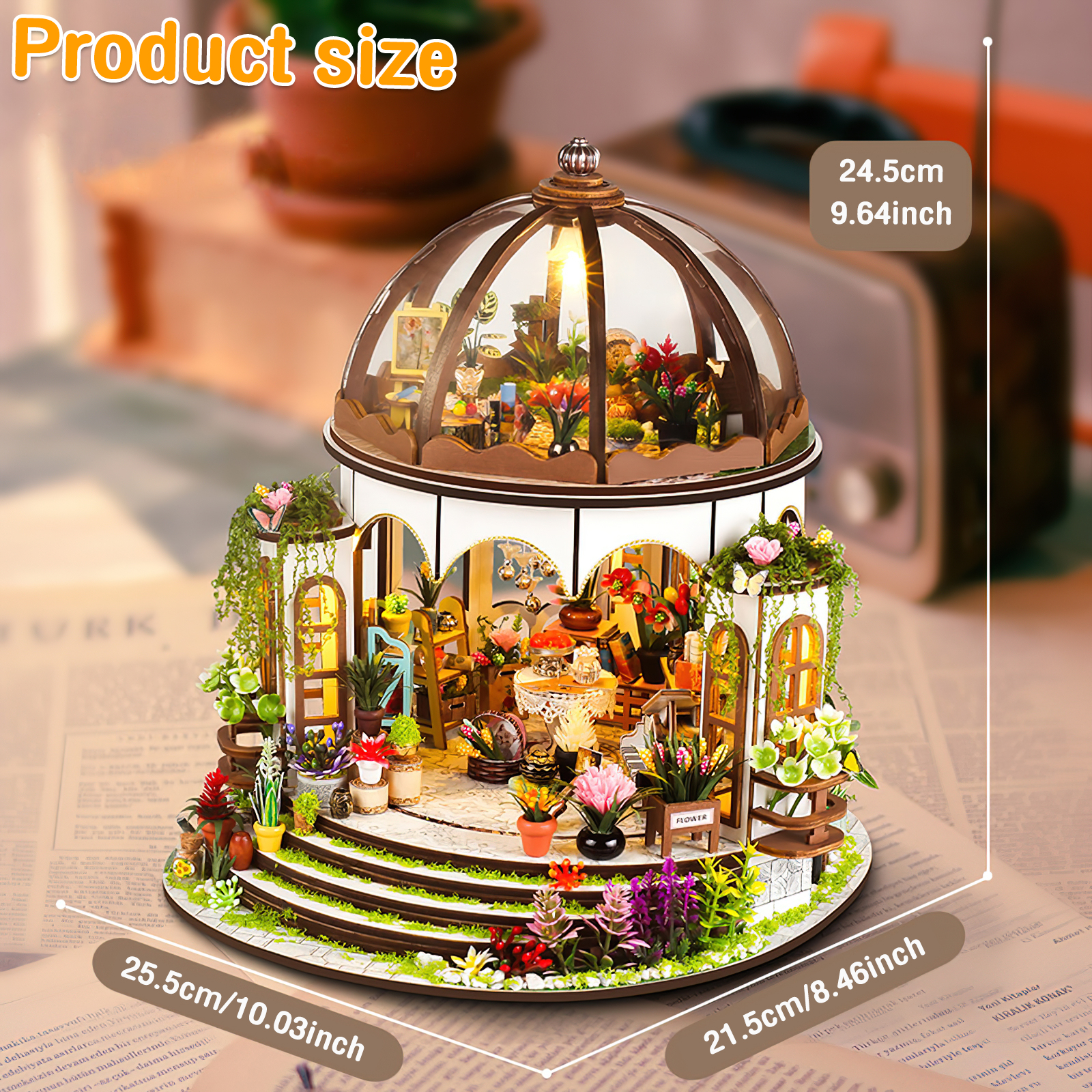 DIY Miniature Dollhouse Kit 3D - Diy Electronics News のレビューと価格