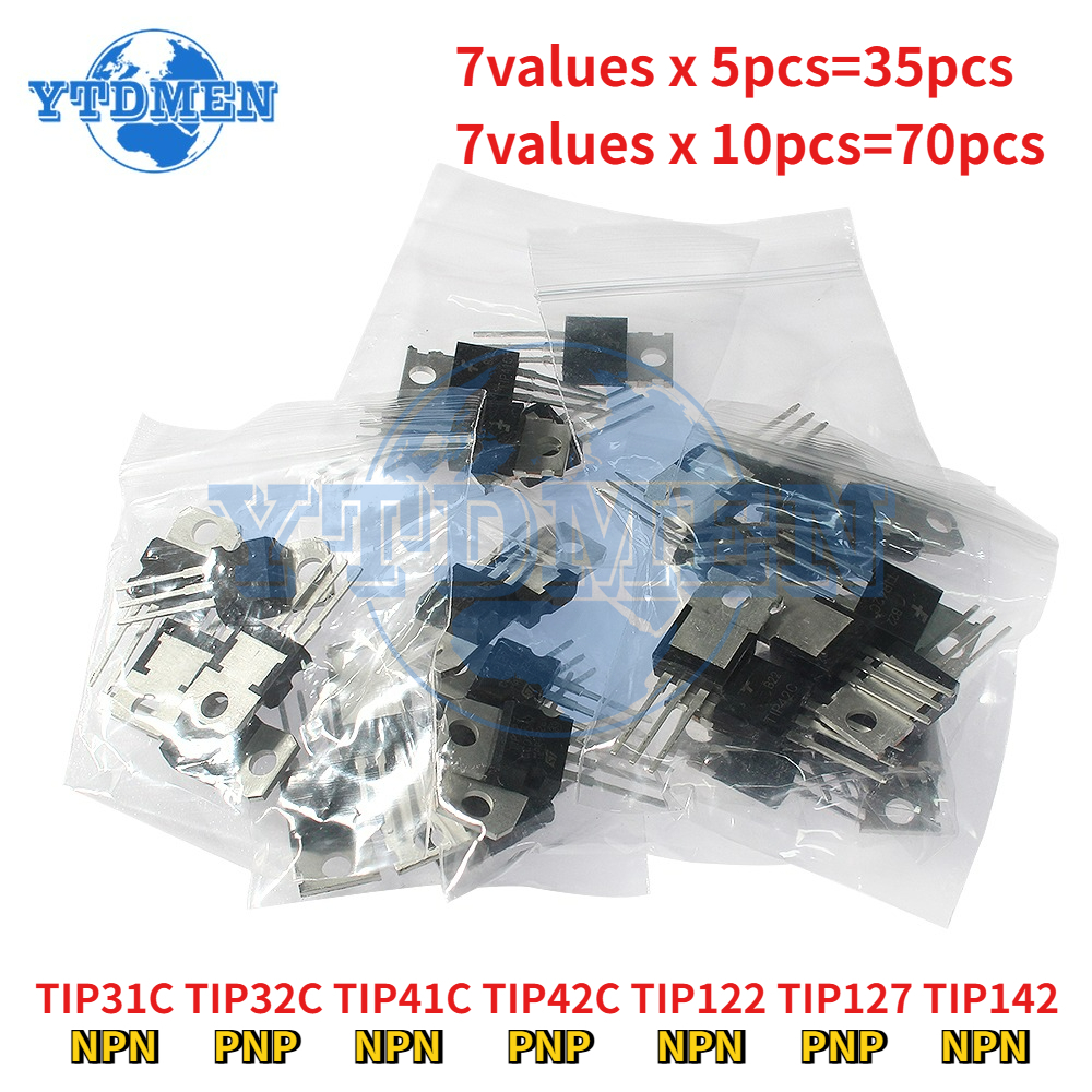 35/70pcs 7values Transistor Ki - Mosfet Transistor Set のレビューと価格