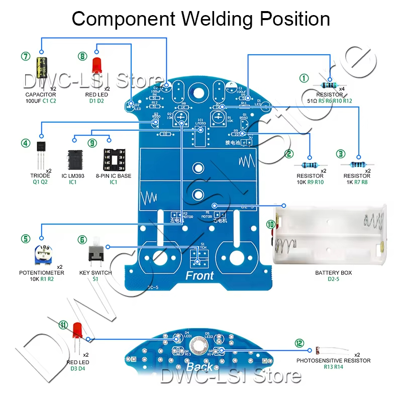 Practice Soldering Learning El - Diy Electronics Kits For Beginners のレビューと価格