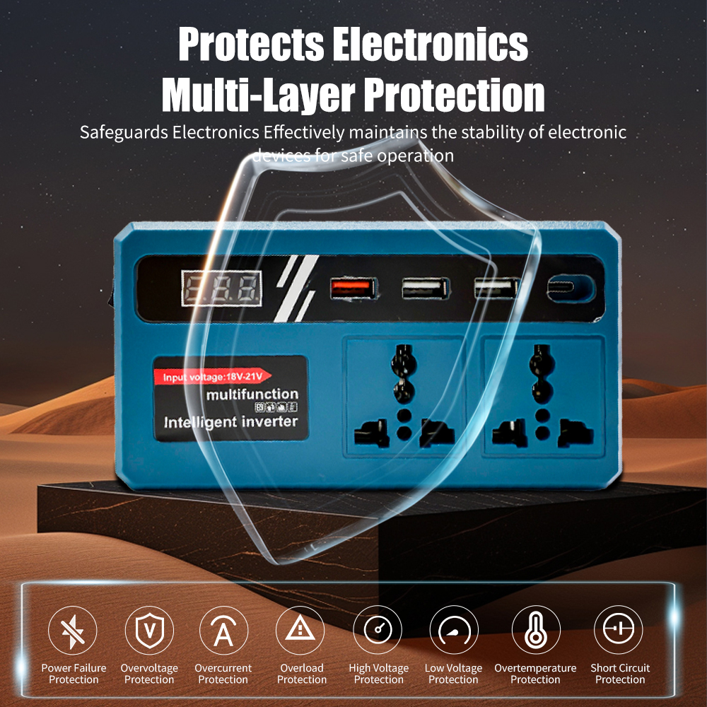 Power Inverter DC 18V To 220V  - Diy Electronics Power Supply のレビューと価格