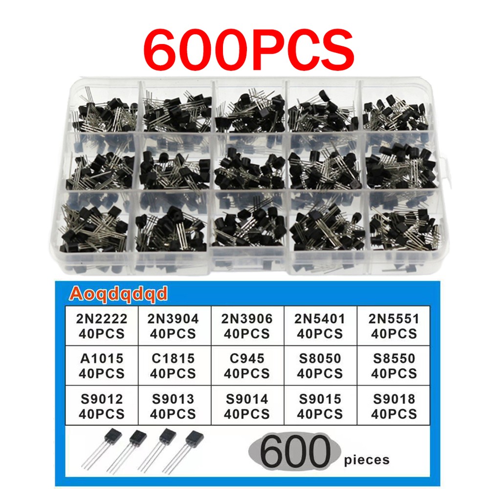 600pcs Transistor Kit A1015 C1 - Mosfet Transistor Set のレビューと価格