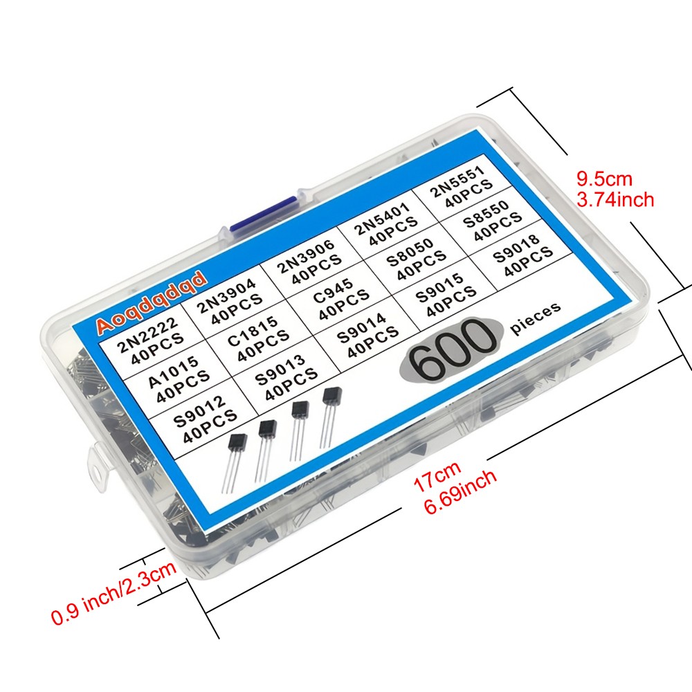 600pcs Transistor Kit A1015 C1 - Mosfet Transistor Set のレビューと価格