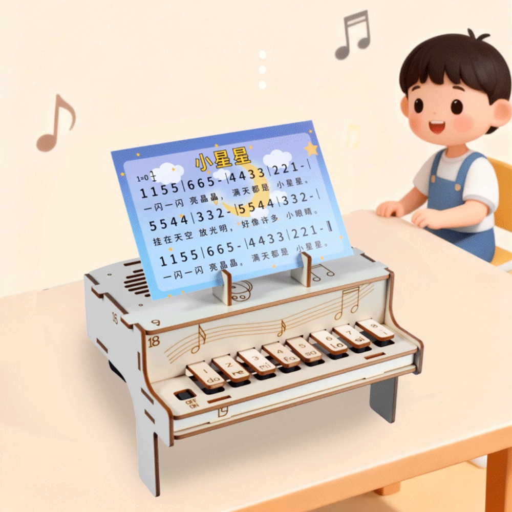 DIY Wooden Electronic Piano Mo - Diy Electronics Kits For Adults のレビューと価格