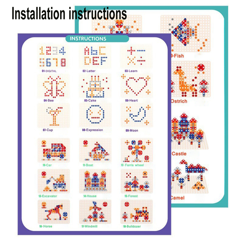 450Pcs Kids STEM Drill Set Cre - Diy Electronics Kids のレビューと価格