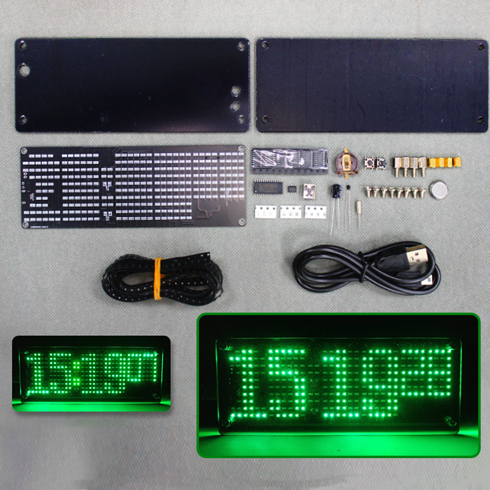 DIY Digital Dot Matrix Clock E - Diy Electronics Kids のレビューと価格
