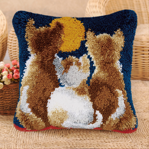 Cat Series Latch Hook Kit Mats - Diy Electronics Watch のレビューと価格