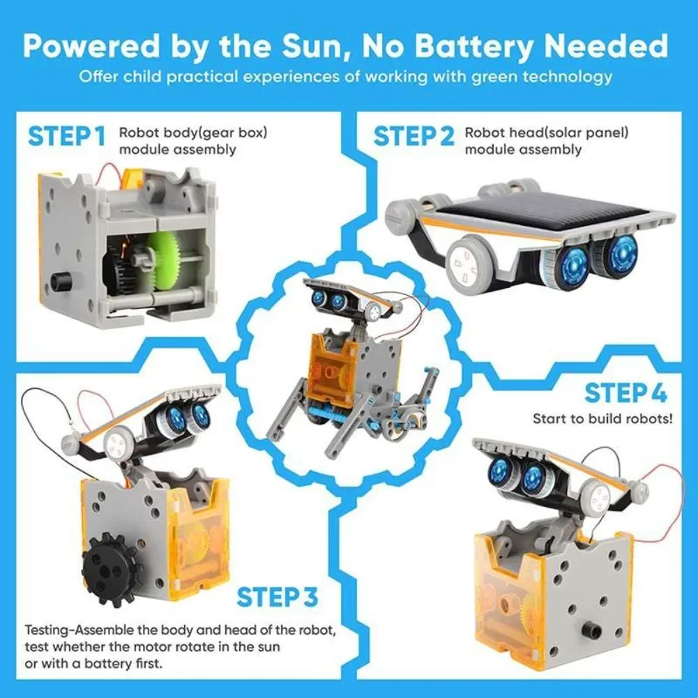 13 in 1 Solar Powered Robot Sc - Diy Electronics Kids のレビューと価格