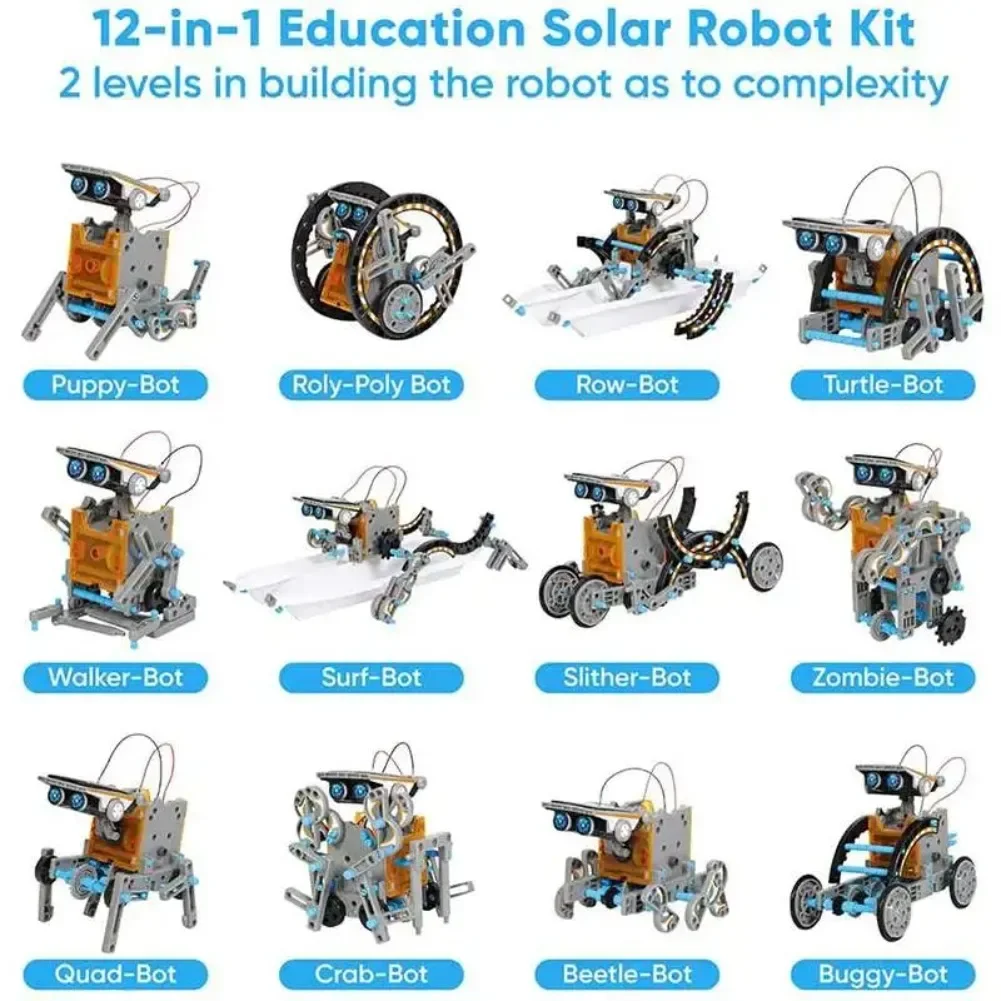 13 in 1 Solar Powered Robot Sc - Diy Electronics Kids のレビューと価格